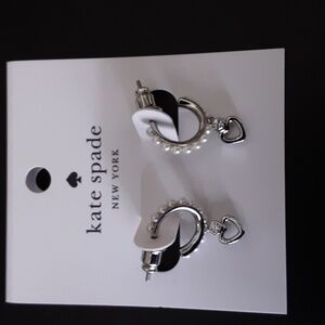 Kate Spade Shining Spade Huggie Earrings